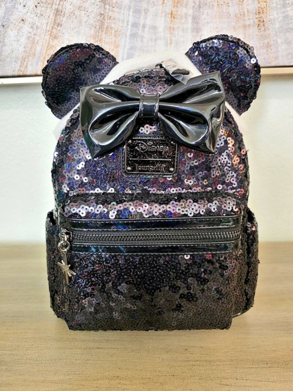 Loungefly Disney Minnie Mouse Sequin Bow Mini Backpack Sequin Bow Mini Backpack